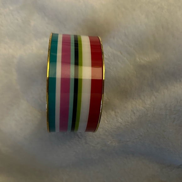 Like New Kate Spade New York Multi-Stripe Slip-On Bangle OS - Picture 6 of 12